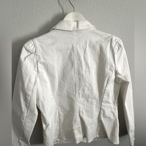 Cotton white blazer